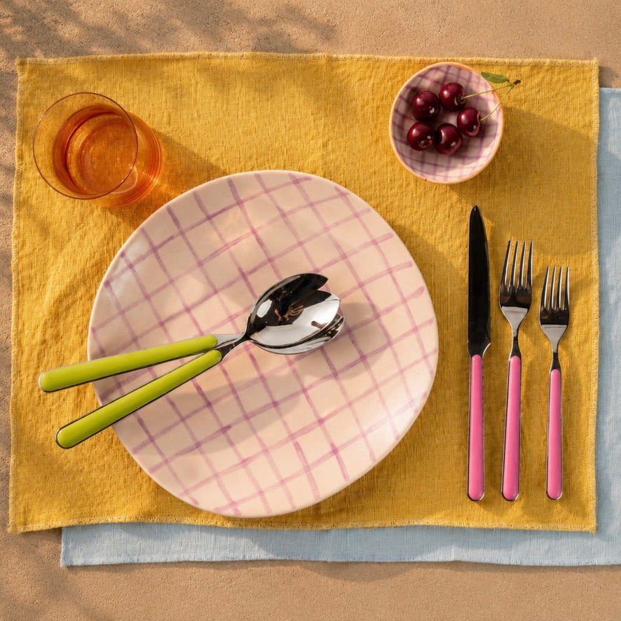 Leinen Feste Farbe Placemat