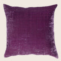 Leuchtendes Quilted Samt Euro Kissen, Orchidee