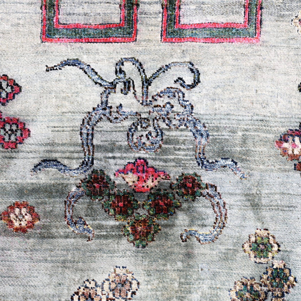 Grüne Alchemie Übergangs Seidenteppich - 6 'x 9'