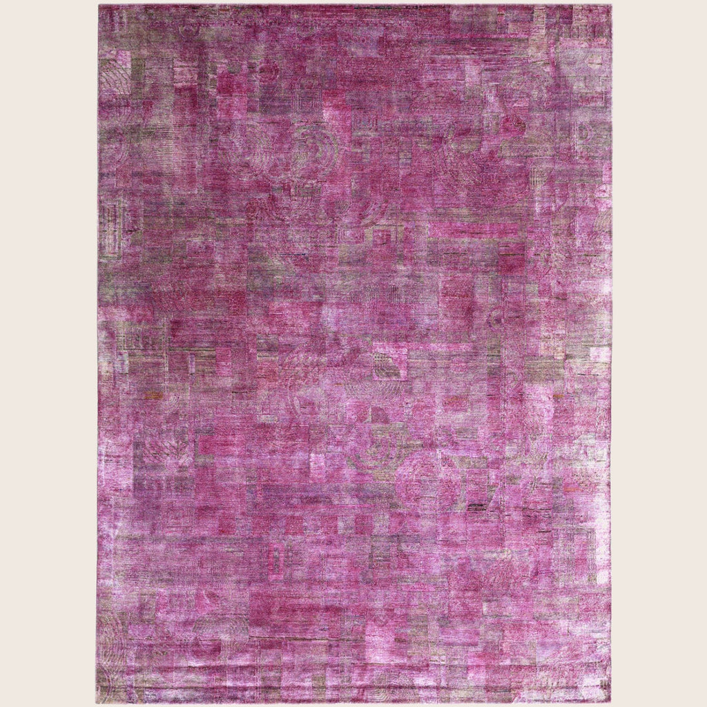 Rosa Alchemy Contemporary Silk Rug - 9' x 12''