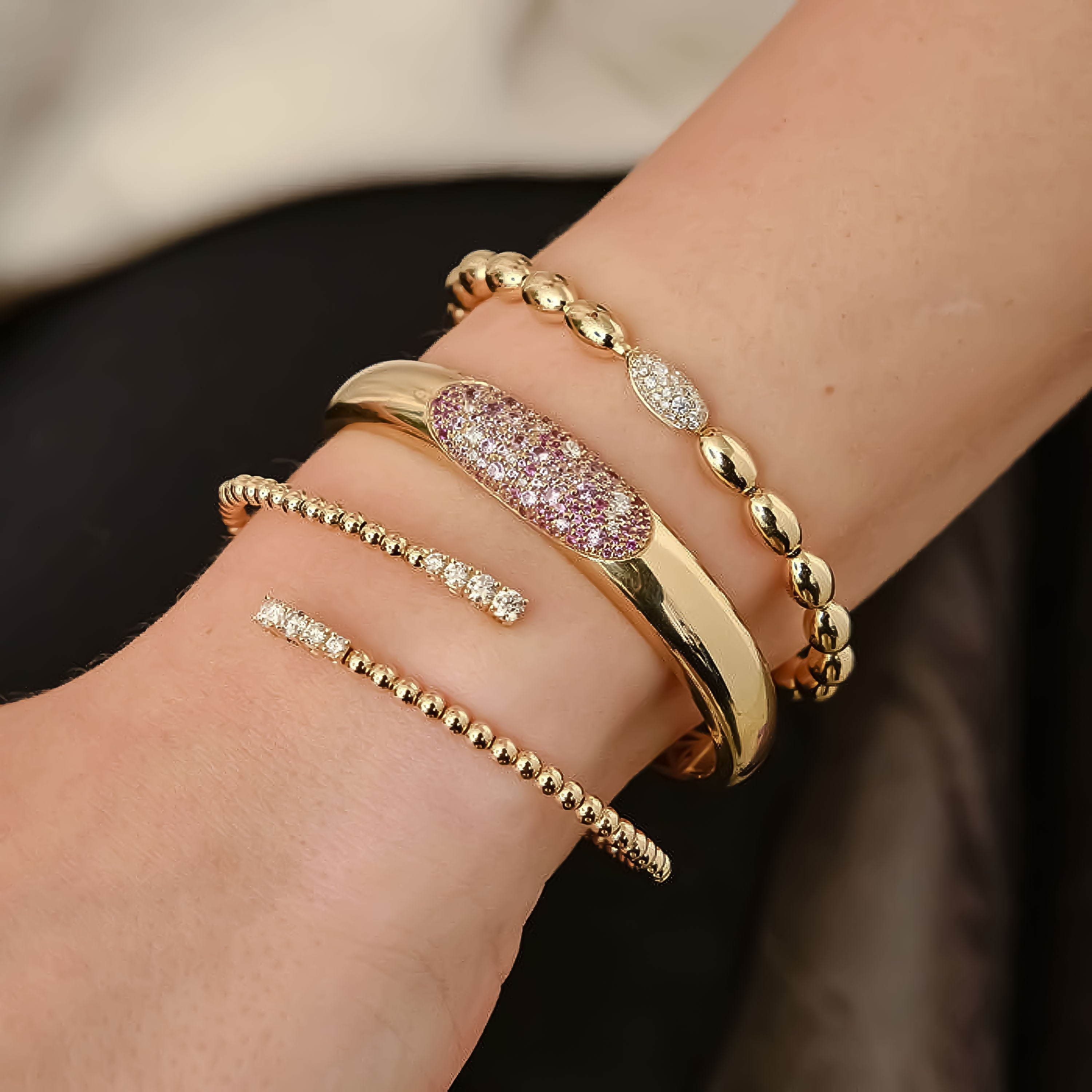 Bubbles Doppel Wrap Flex Bangle