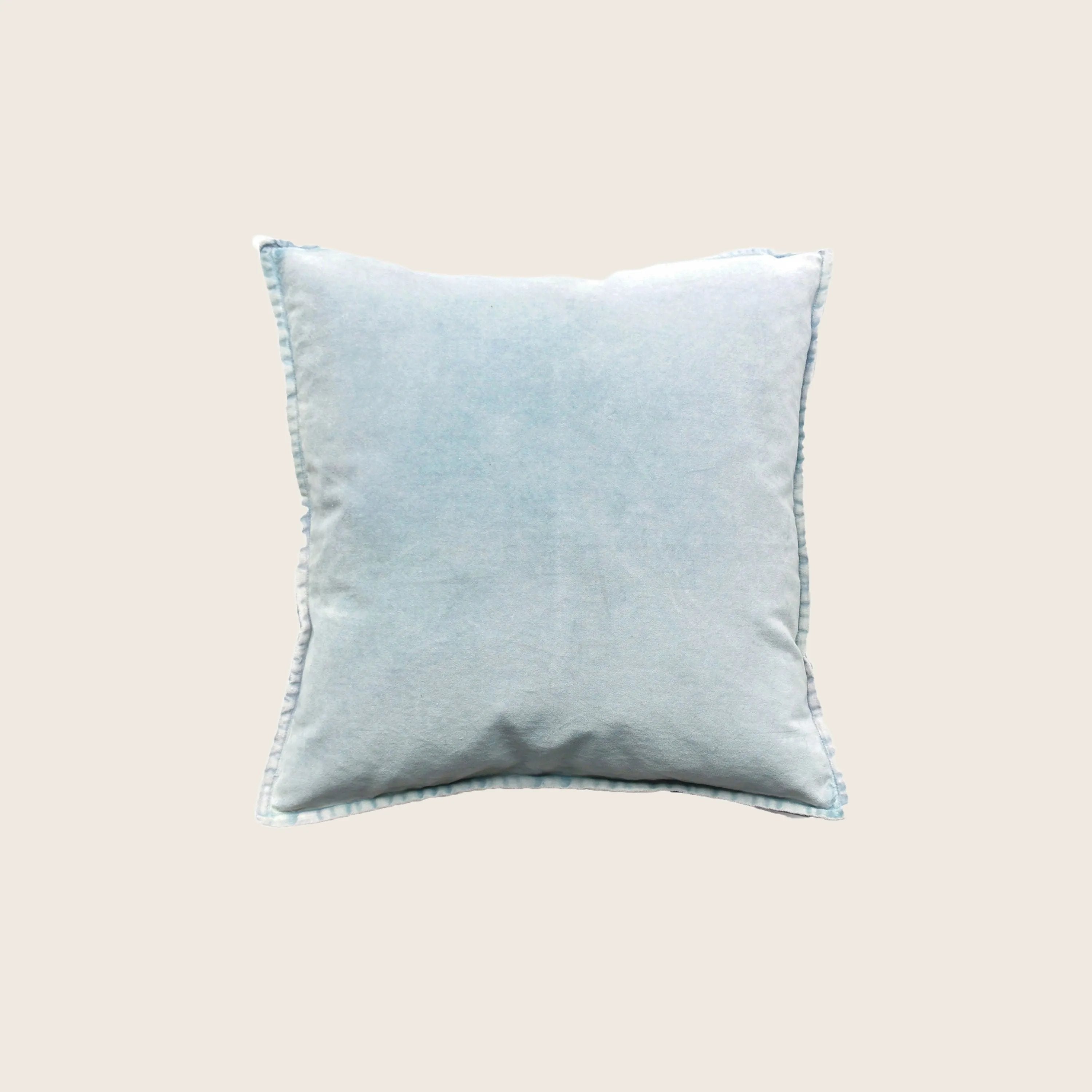 Pip Washed Samt Aqua Kissen
