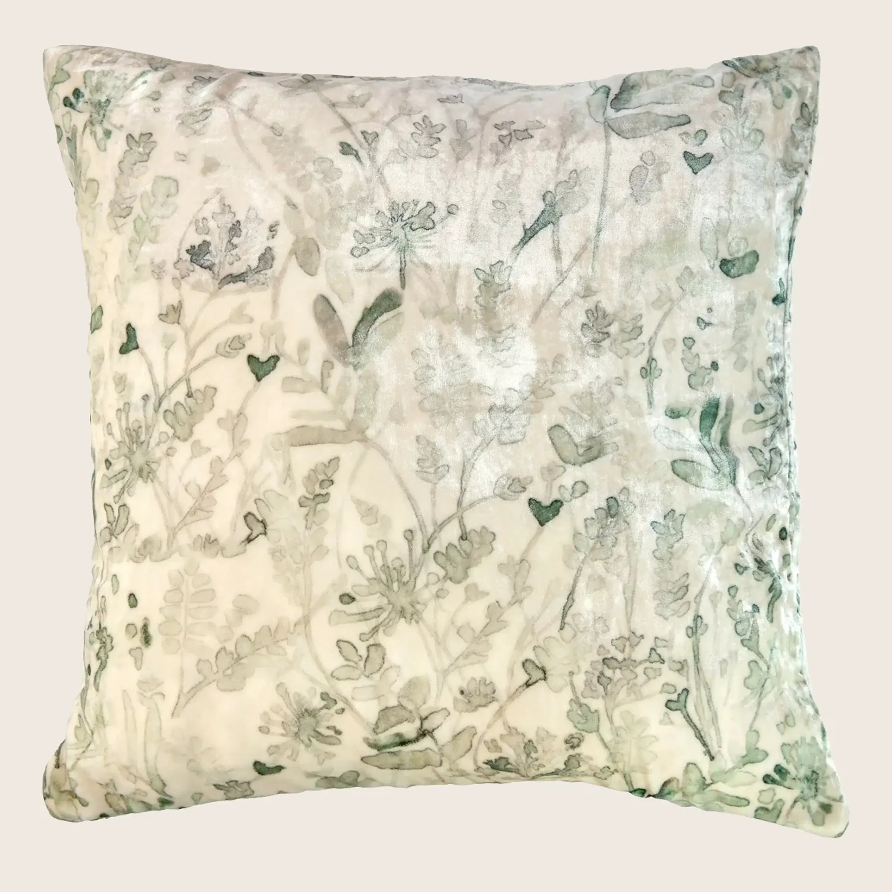 Ghost Print Silk Samt Kissen