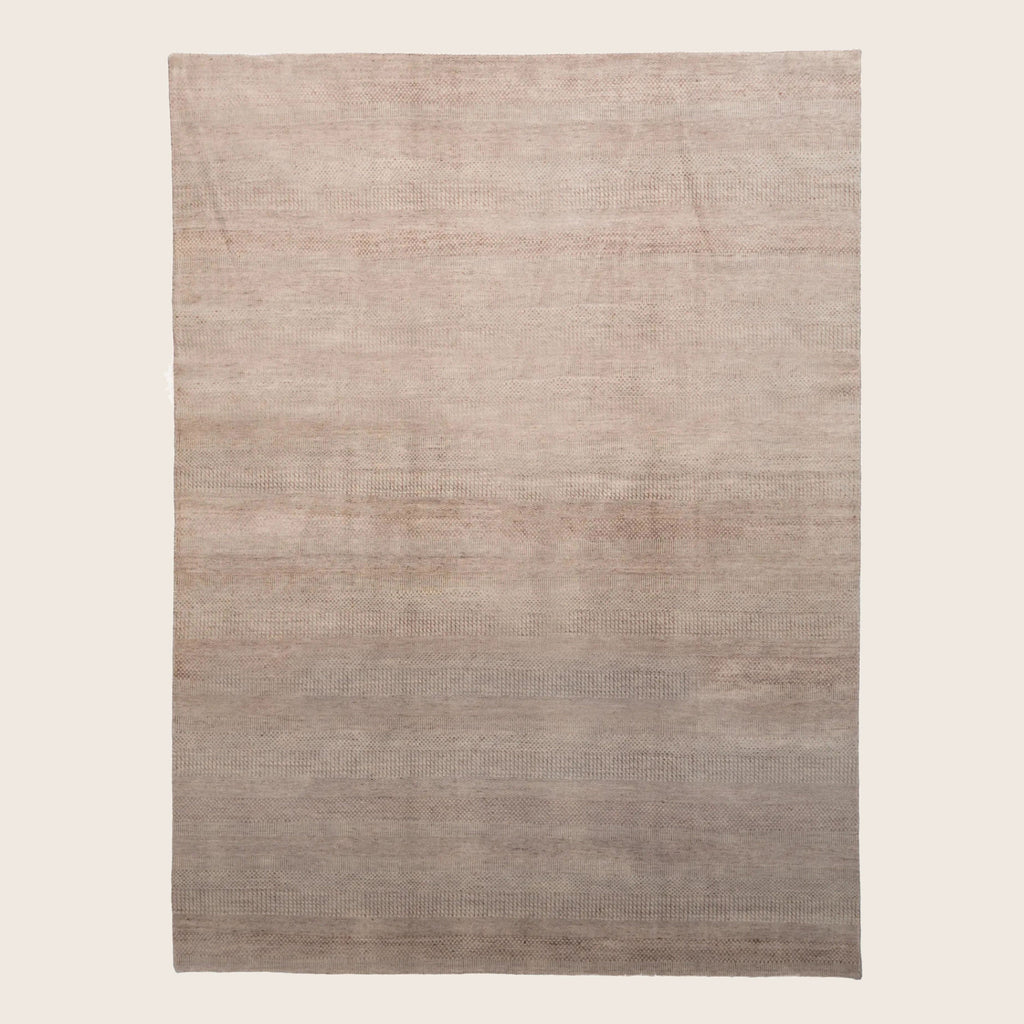 Lavendel Übergangs Indo Savannah Teppich aus Wolle und Kunstseide - 8'1 x 12'3'