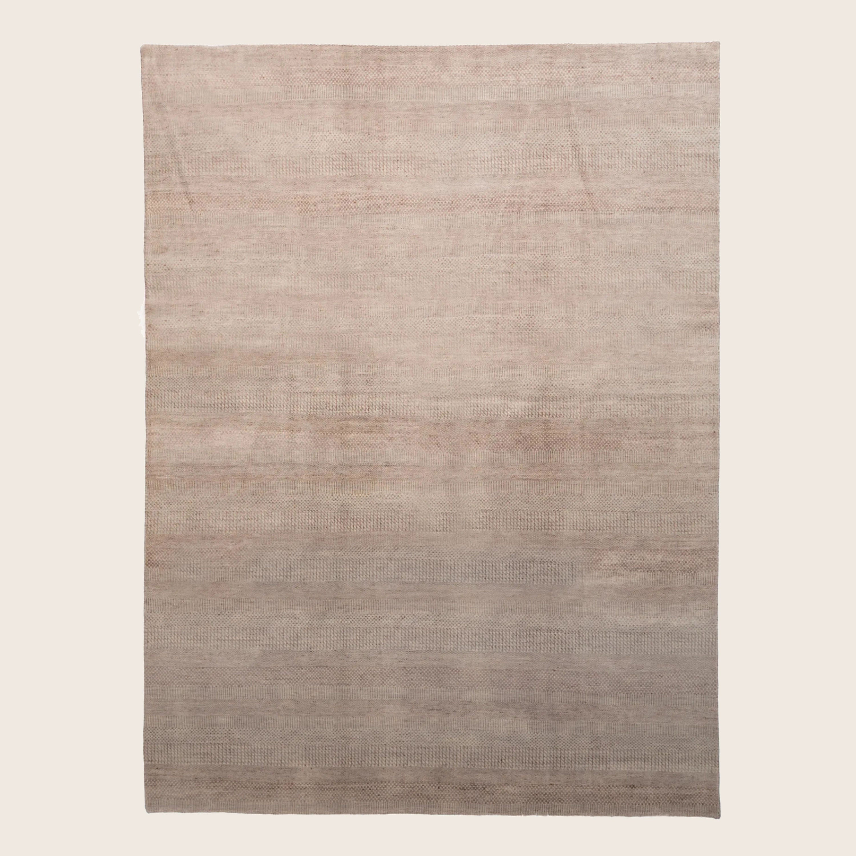 Lavendel Übergangs Indo Savannah Teppich aus Wolle und Kunstseide - 8'1 x 12'3'