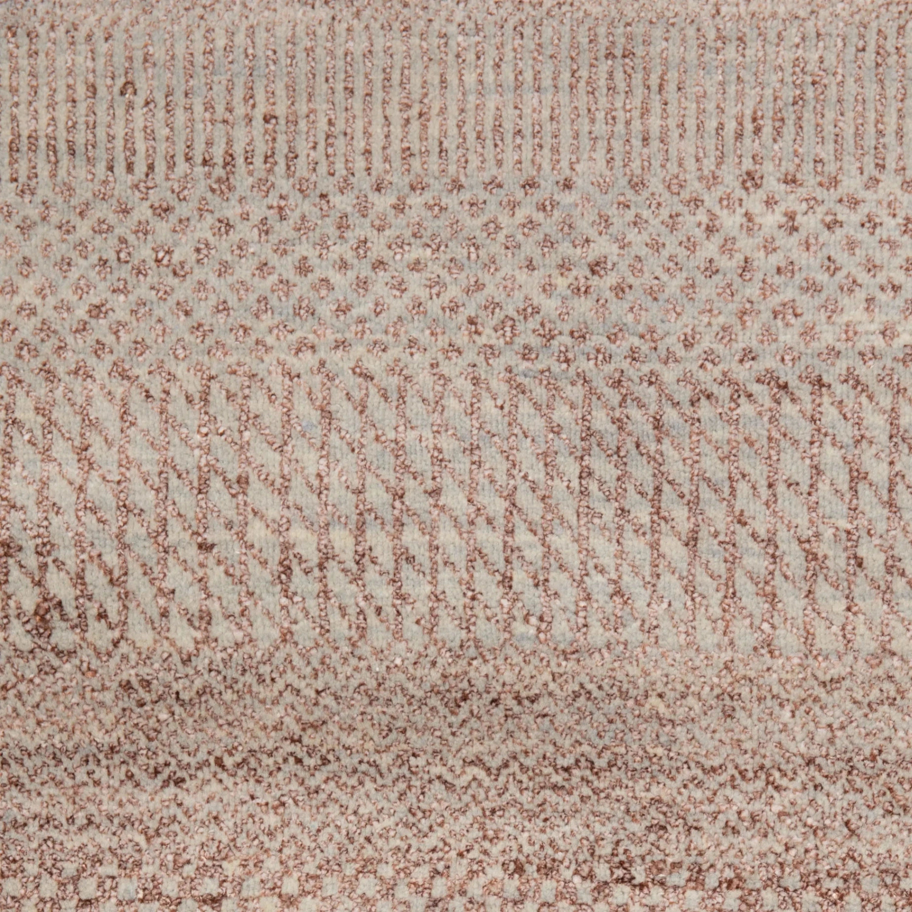 Lavendel Übergangs Indo Savannah Teppich aus Wolle und Kunstseide - 8'1 x 12'3'