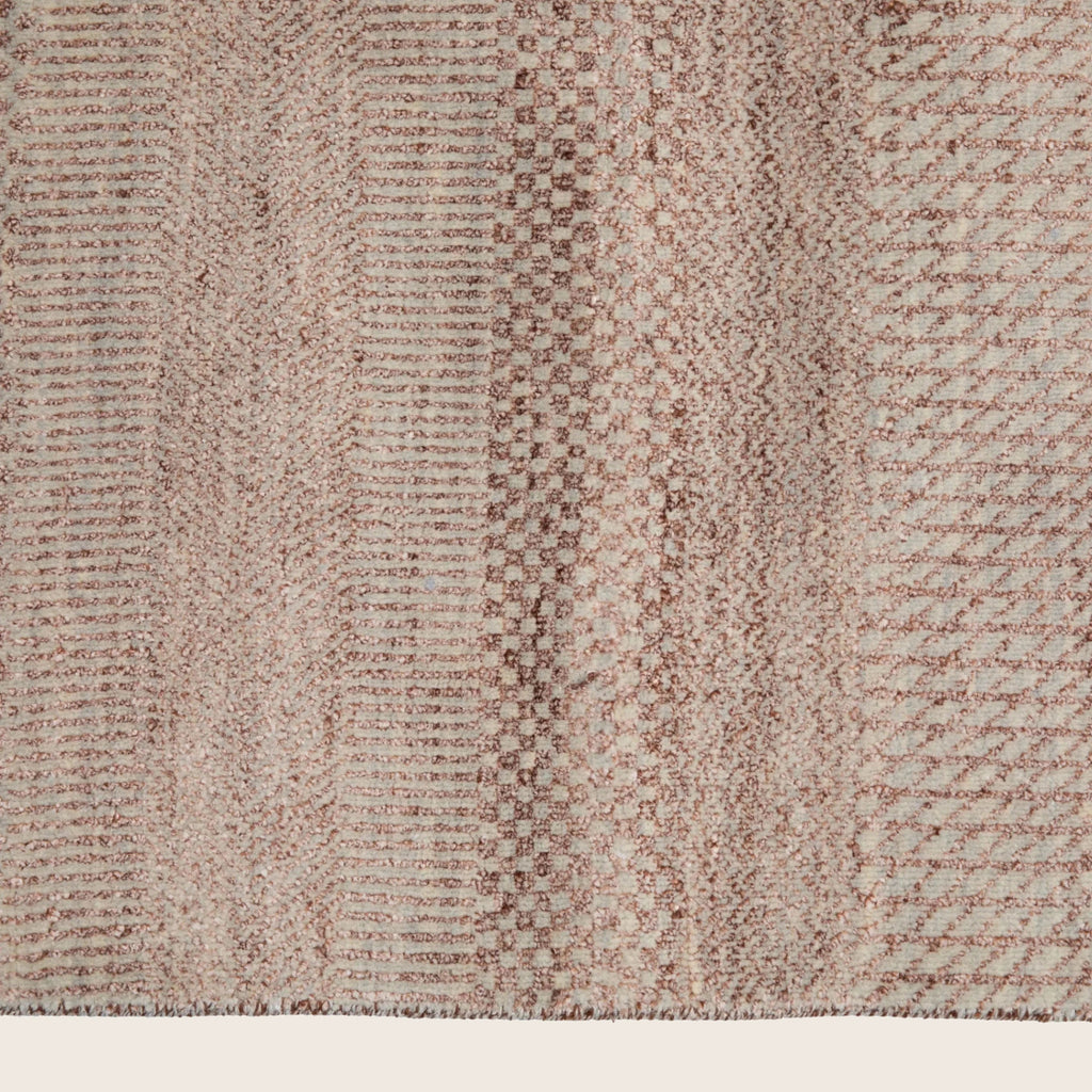 Lavendel Übergangs Indo Savannah Teppich aus Wolle und Kunstseide - 8'1 x 12'3'