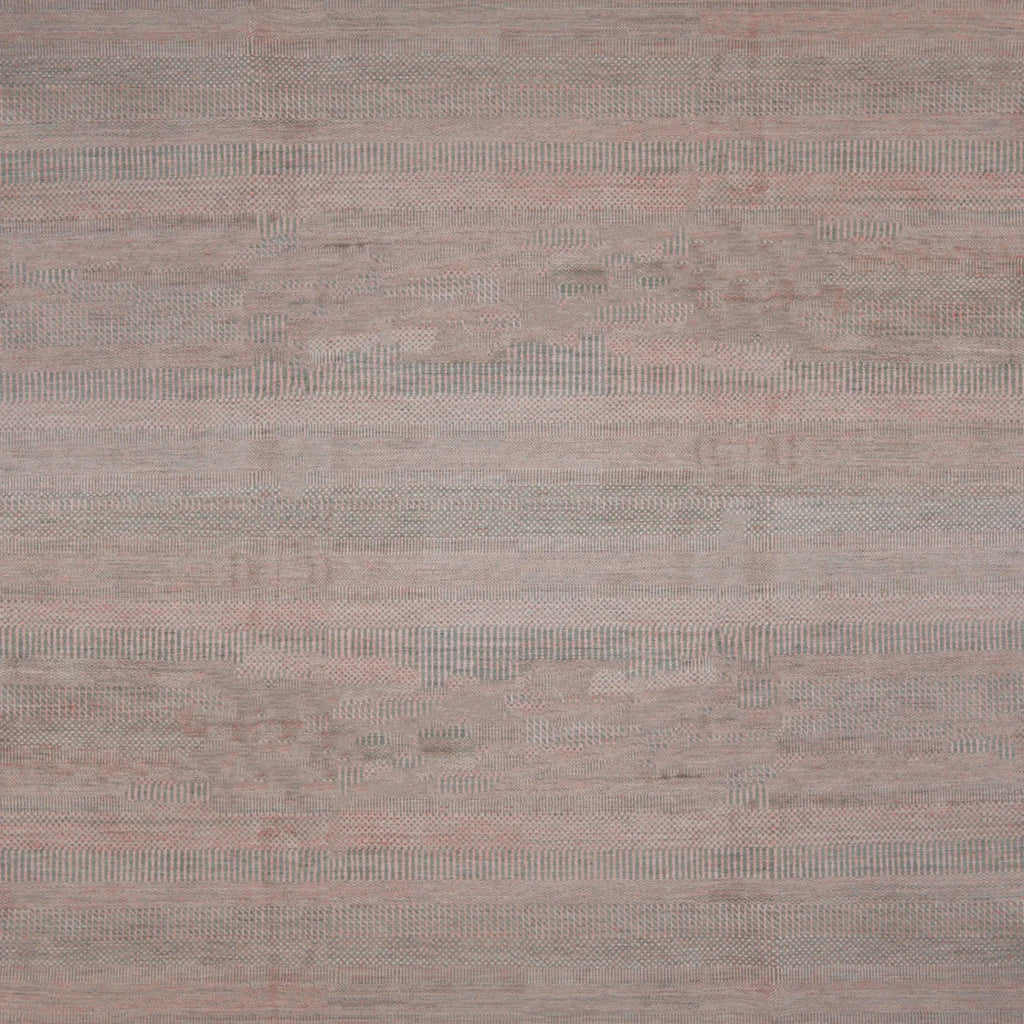 Purpur Übergangs Indo Savannah Wolle Kunst Seidenblende Teppich - 8'1 x 11'1
