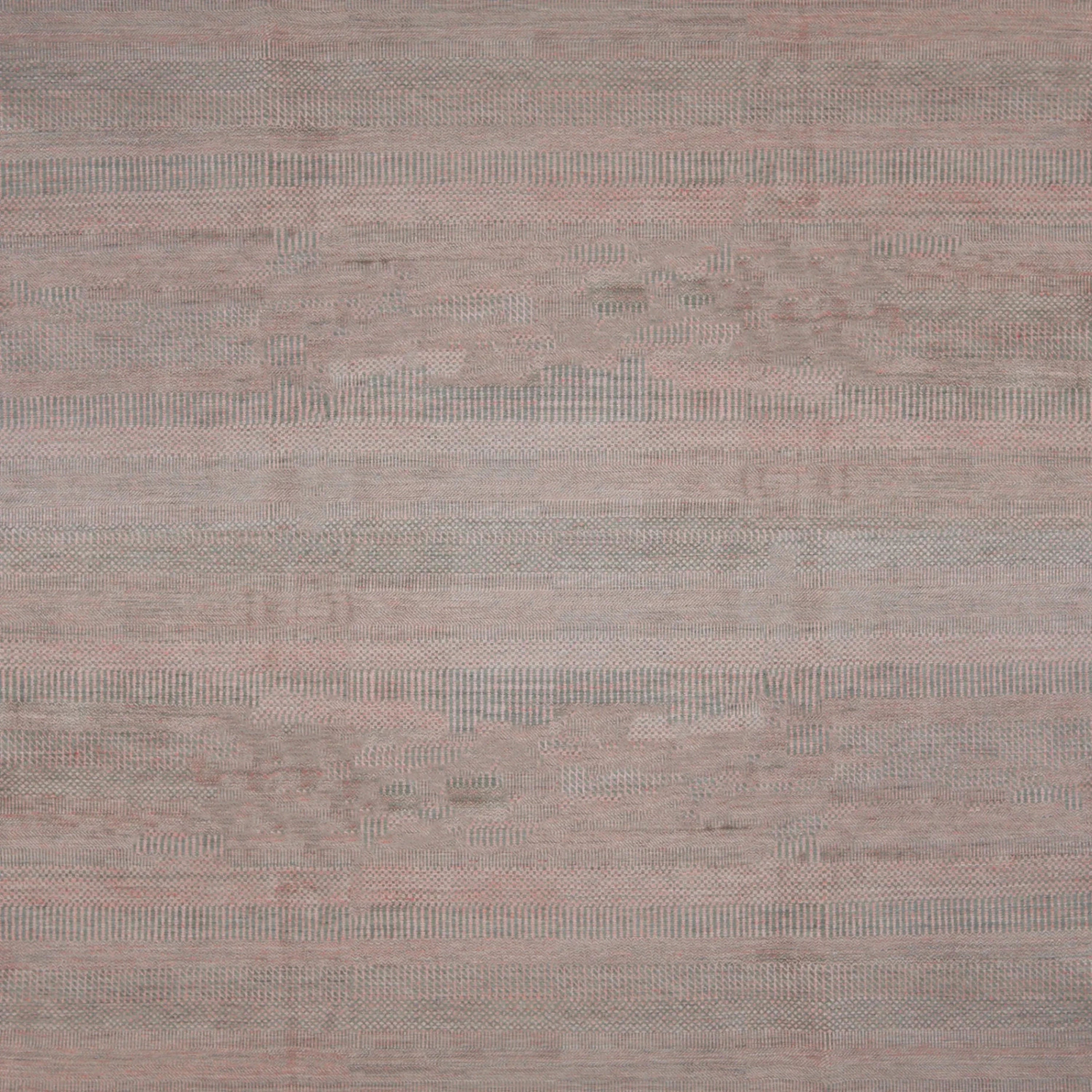Purpur Übergangs Indo Savannah Wolle Kunst Seidenblende Teppich - 8'1 x 11'1