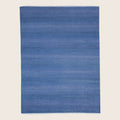 Blaue Übergangs Indo Savannah Wolle Seidenmischung Teppich - 9' x 11'9'