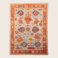 Orangerot Traditioneller Pak Serapi Wollteppich - 8'1 x 12'3'