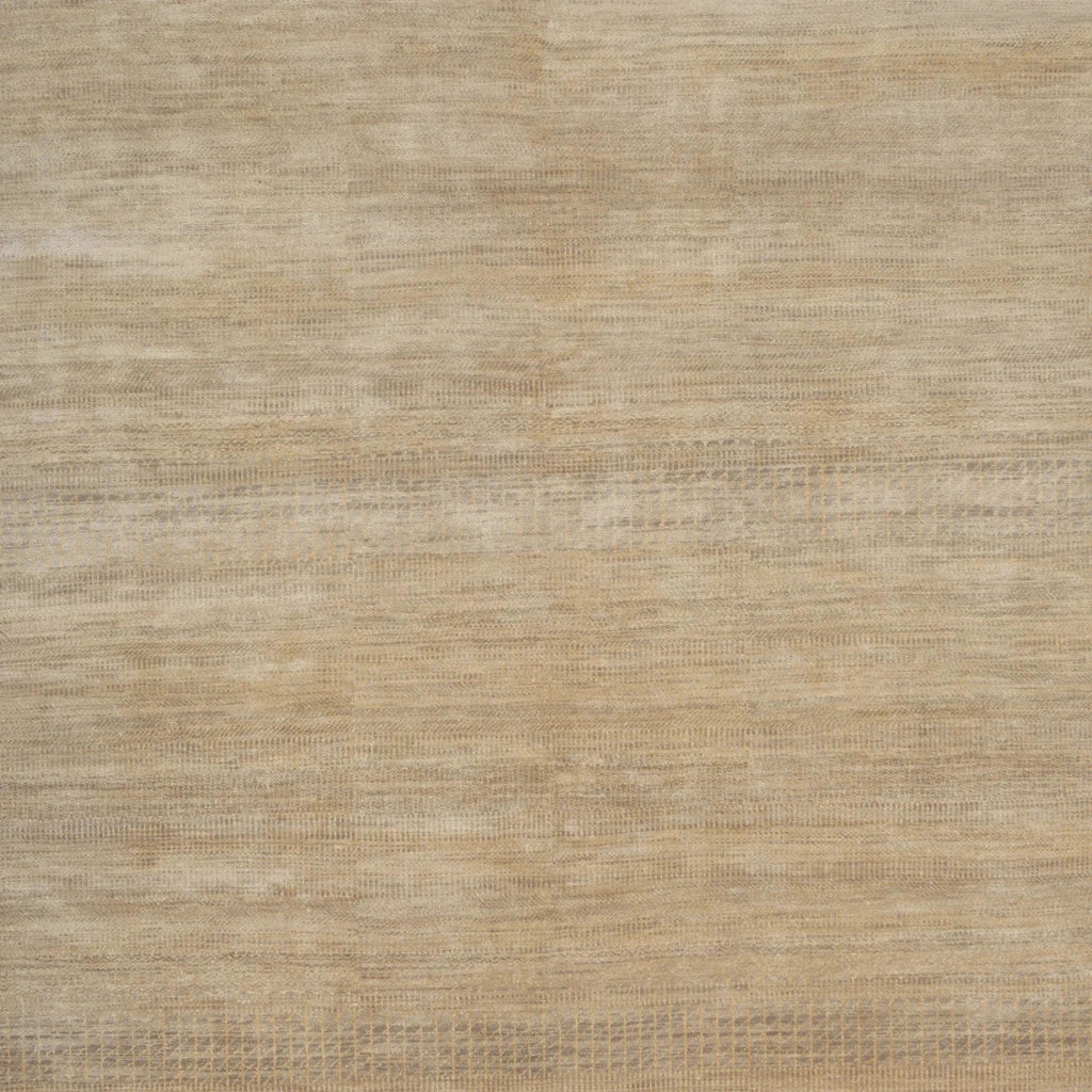 Braun Transitional Indo Savannah Teppich aus Wolle und Kunstseide - 6' x 9'6''