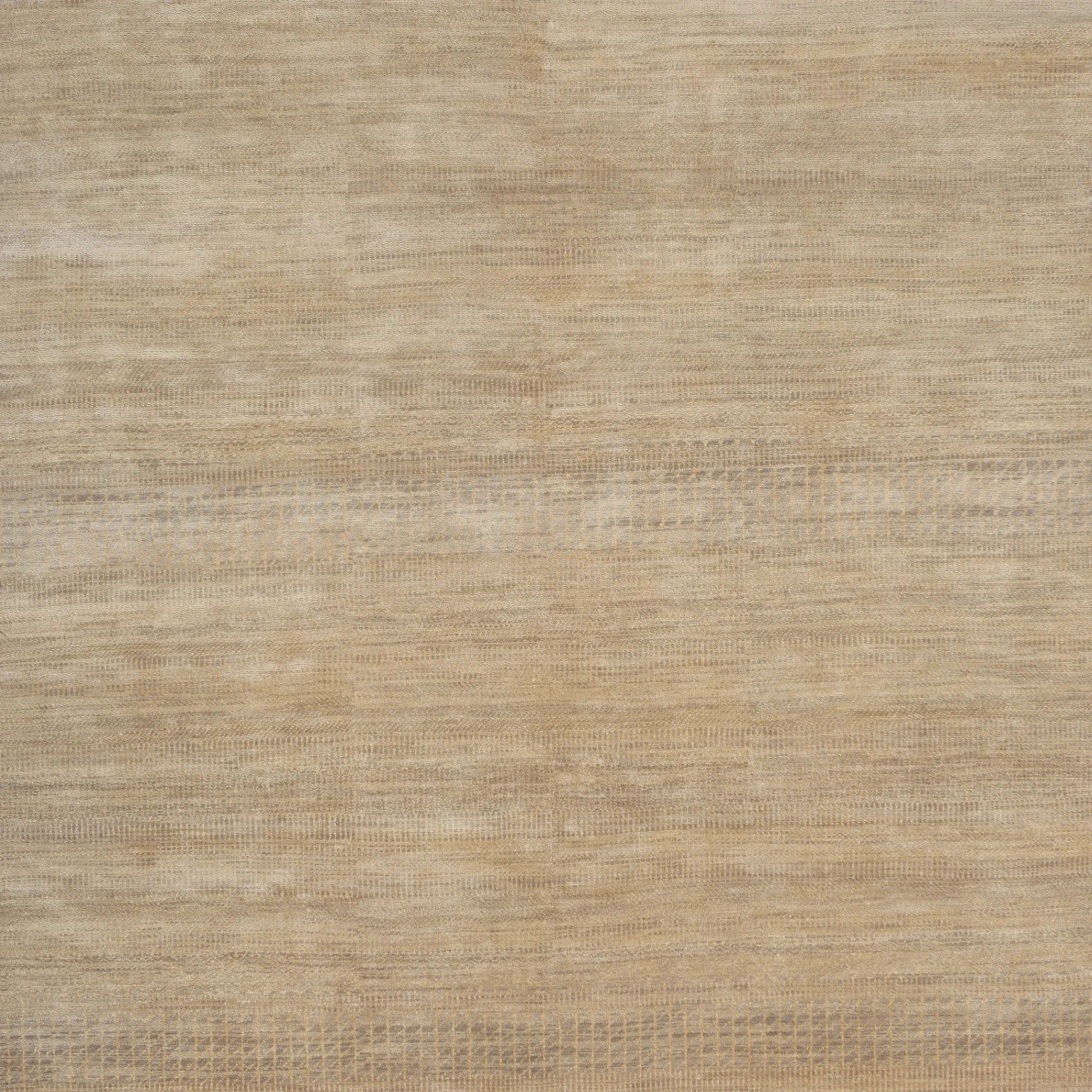 Braun Transitional Indo Savannah Teppich aus Wolle und Kunstseide - 6' x 9'6''