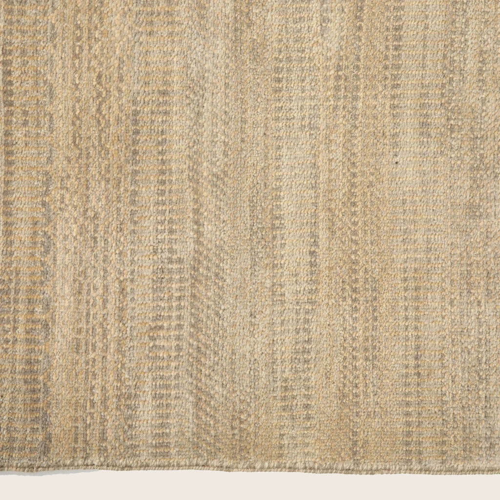 Braun Transitional Indo Savannah Teppich aus Wolle und Kunstseide - 6' x 9'6''