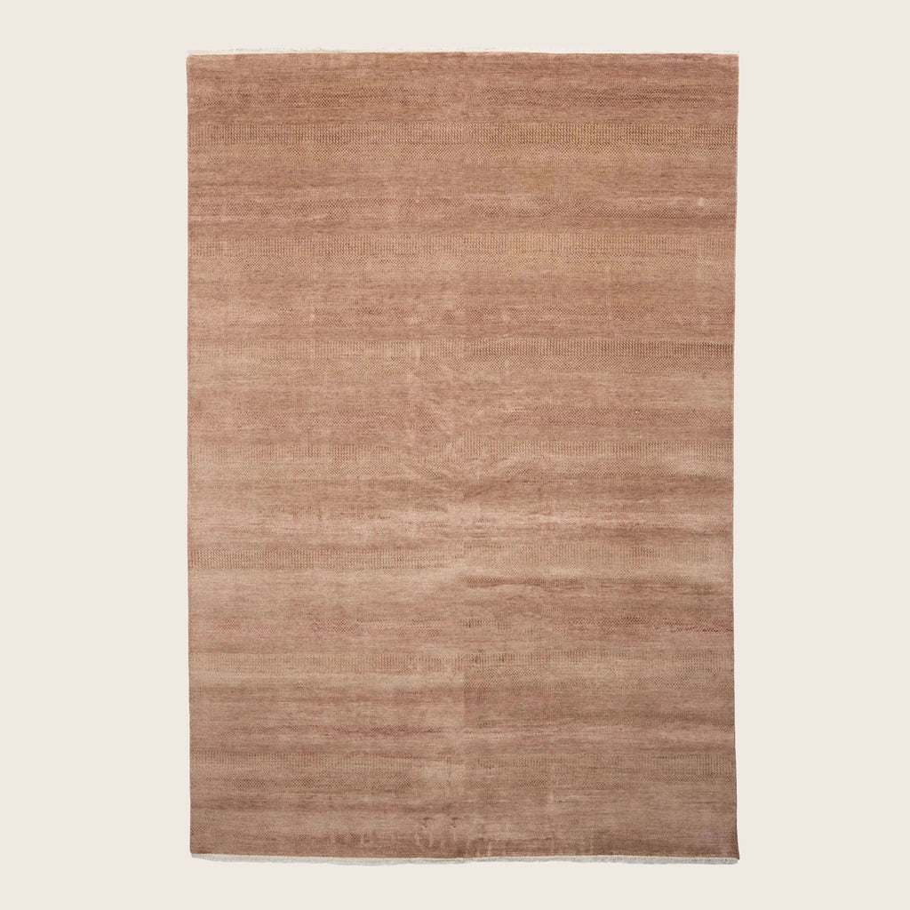 Rust Transitional Indo Savannah Teppich aus Wolle und Kunstseide - 9'1 x 14'2'