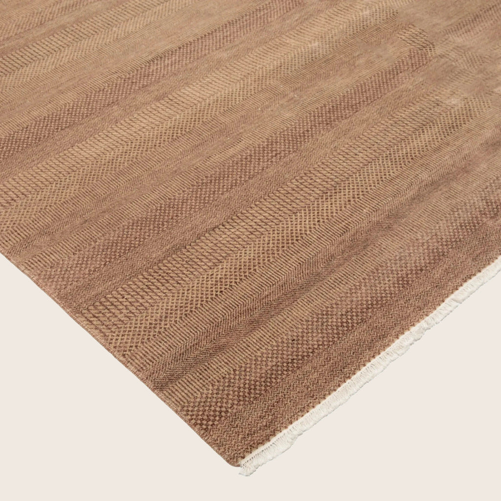 Rust Transitional Indo Savannah Teppich aus Wolle und Kunstseide - 9'1 x 14'2'