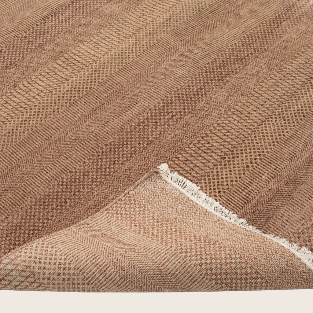 Rust Transitional Indo Savannah Teppich aus Wolle und Kunstseide - 9'1 x 14'2'