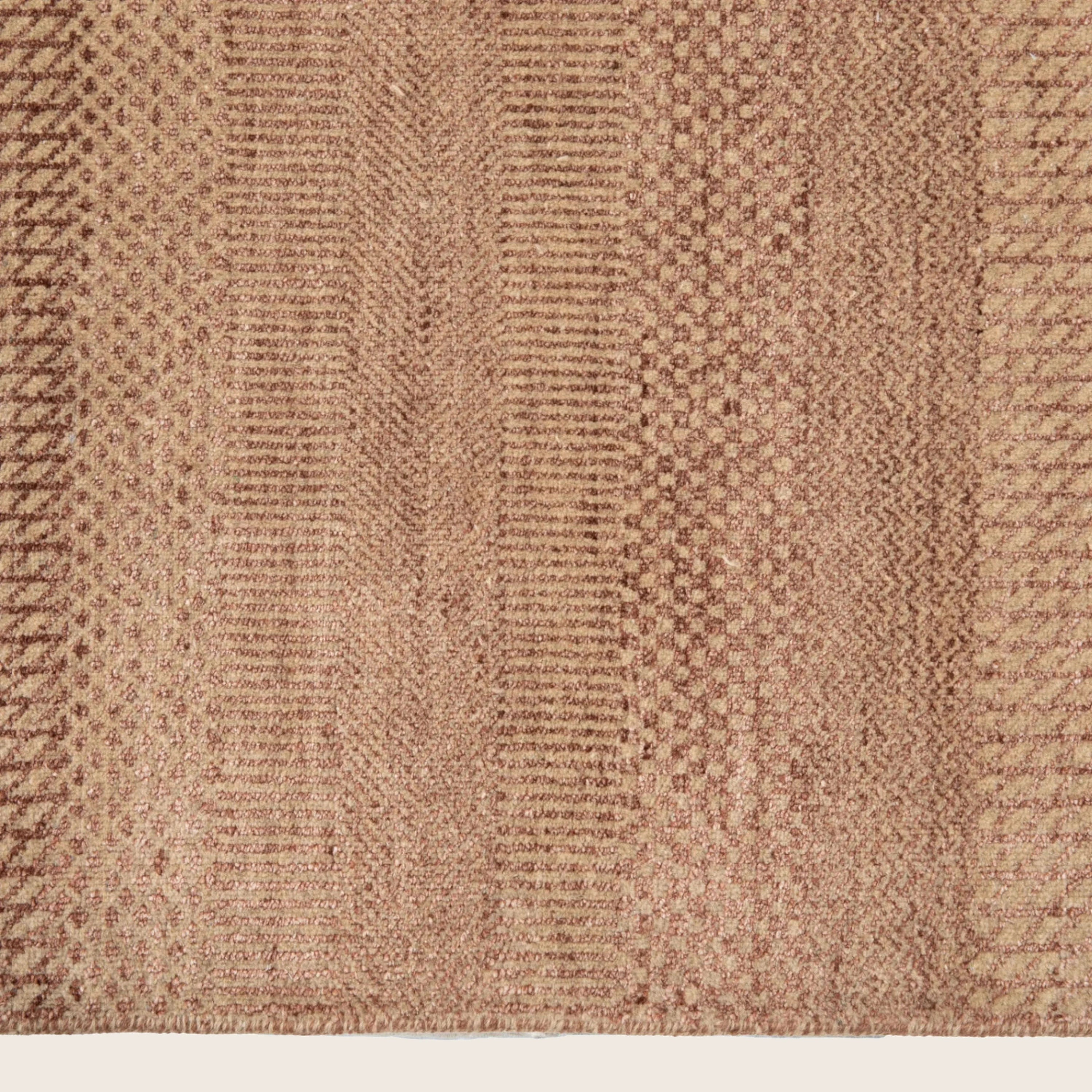Rust Transitional Indo Savannah Teppich aus Wolle und Kunstseide - 9'1 x 14'2'