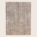 Braun texturierte Indo Ikat Teppich aus Wolle und Kunstseide - 8'2' x 10'2'