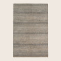 Graue Übergangs Indo Savannah Wolle Seidenmischung Teppich - 6' x 9'3'