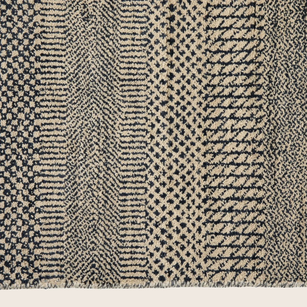 Graue Übergangs Indo Savannah Wolle Seidenmischung Teppich - 6' x 9'3'