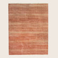 Rust Texturierte Indo Savannah Wolle Seidenmischung Teppich - 8'2' x 10'3'