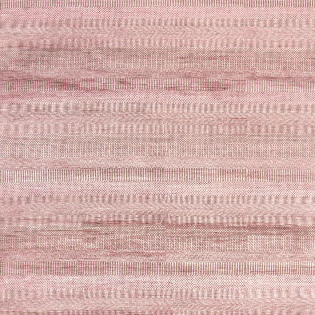 Rosa Übergangs Indo Savannah Teppich aus Wolle und Kunstseide - 8'1' x 10'3'