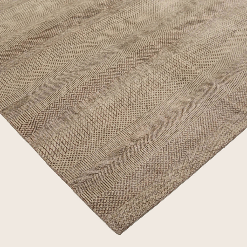 Camel Transitional Indo Savannah Teppich aus Wolle und Kunstseide - 9'2' x 12'2'