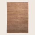 Braun Texturierte Indo Savannah Wolle Kunst Seidenblende Teppich - 10' x 14'1'