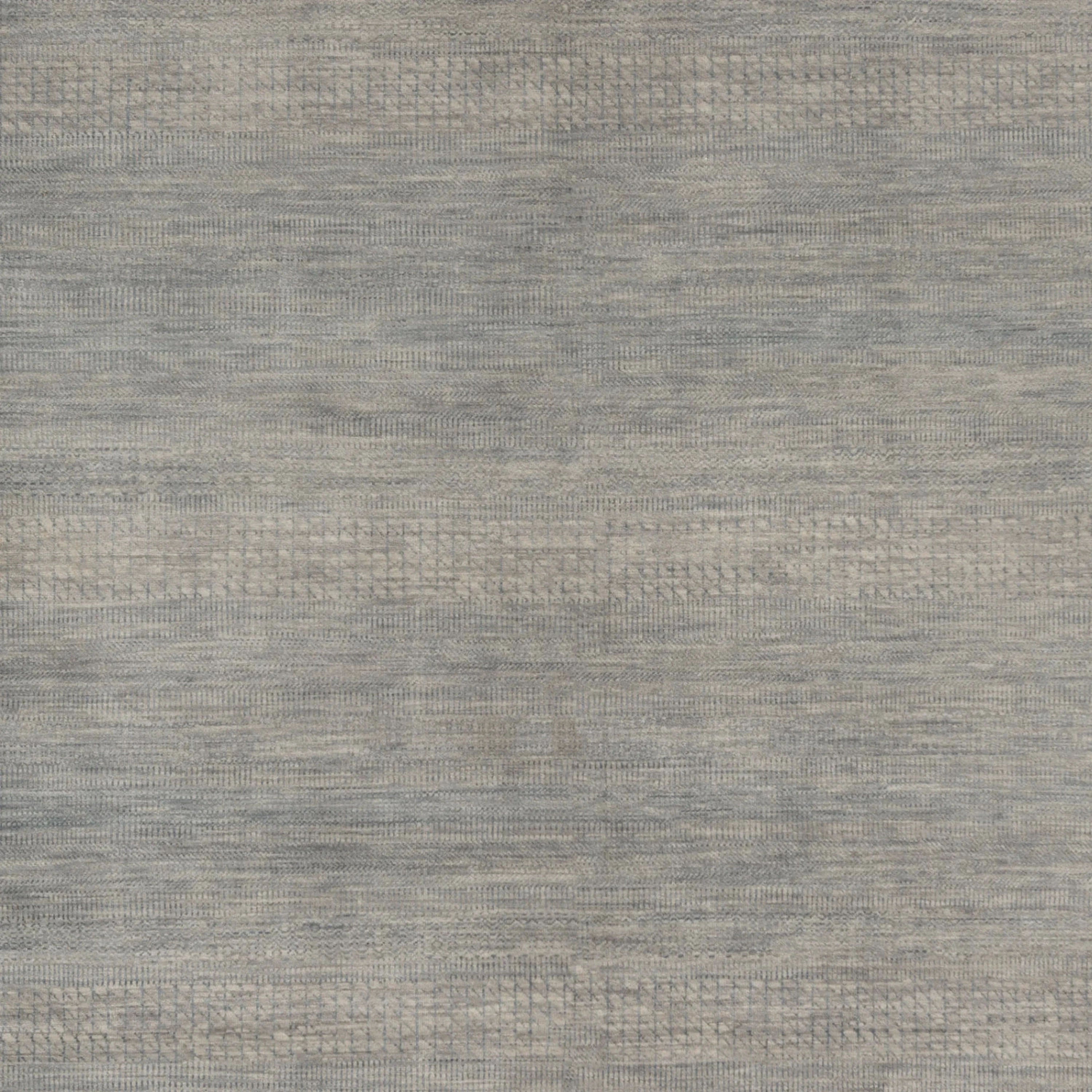 Blaue Übergangs Indo Savannah Wolle Seidenmischung Teppich - 6'1' x 9'2'
