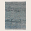 Denim Textured Indo Ikat Teppich aus Wolle und Kunstseide - 8'1' x 10'1'