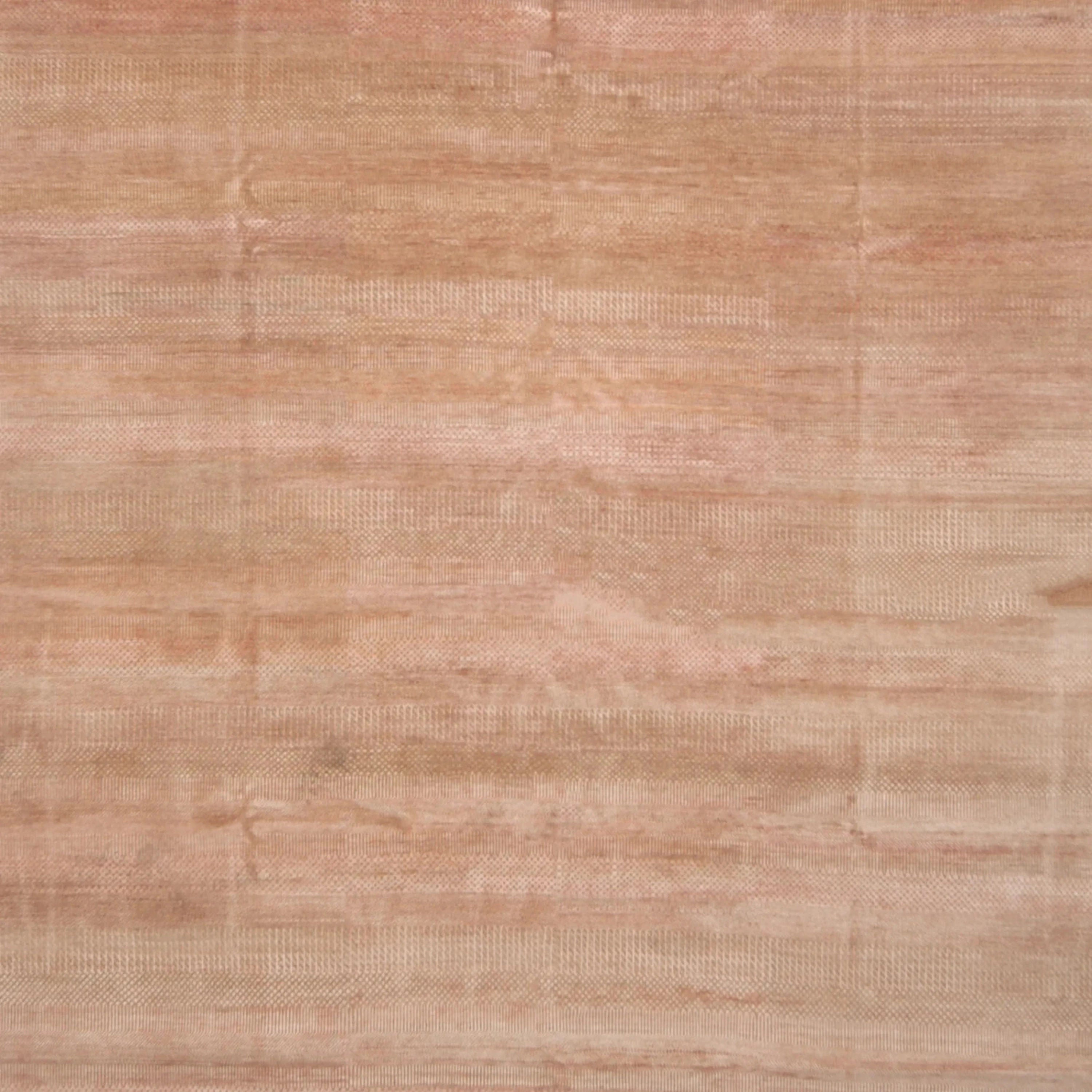 Camel Textured Indo Savannah Teppich aus Wolle und Kunstseide - 10'2' x 14'2