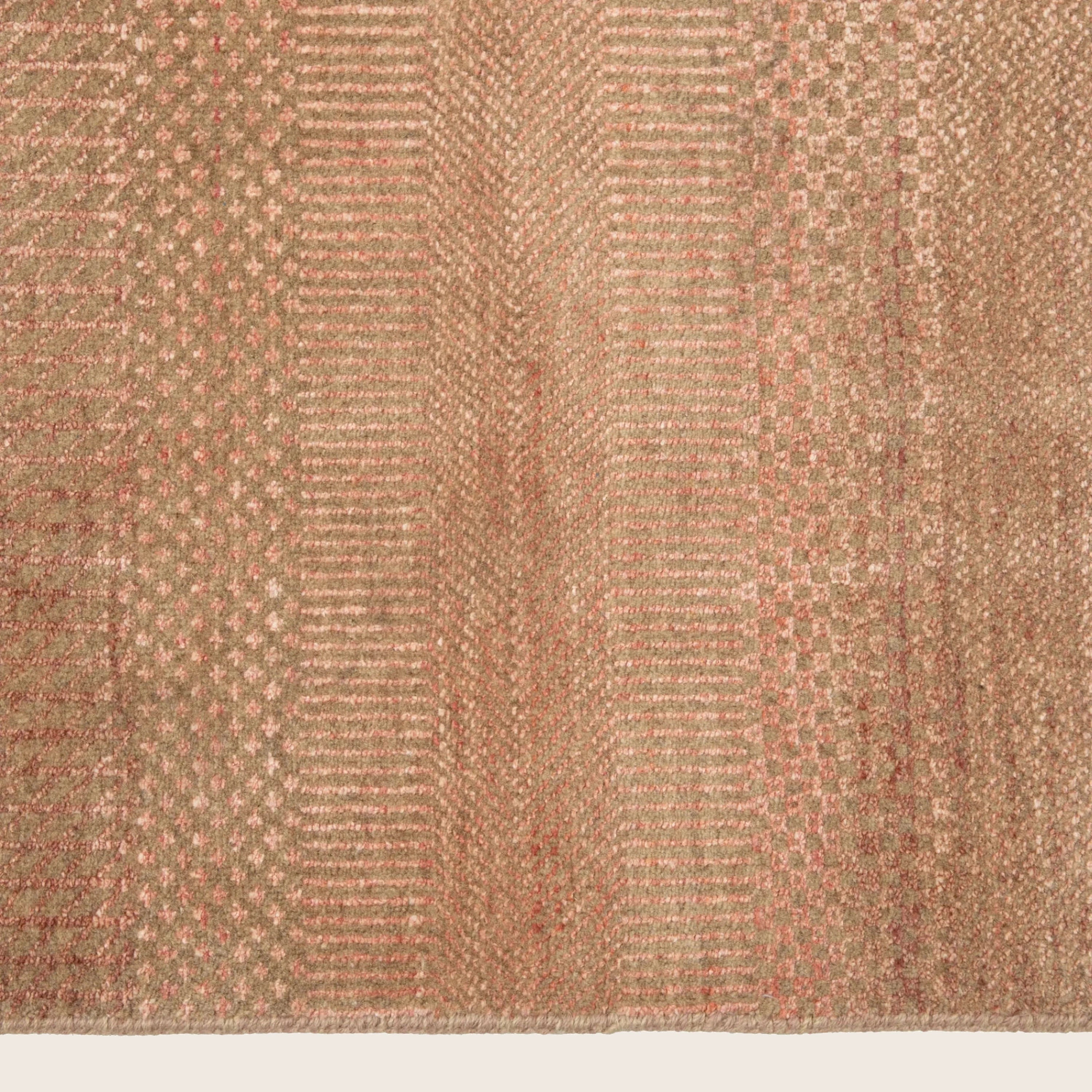 Camel Textured Indo Savannah Teppich aus Wolle und Kunstseide - 10'2' x 14'2