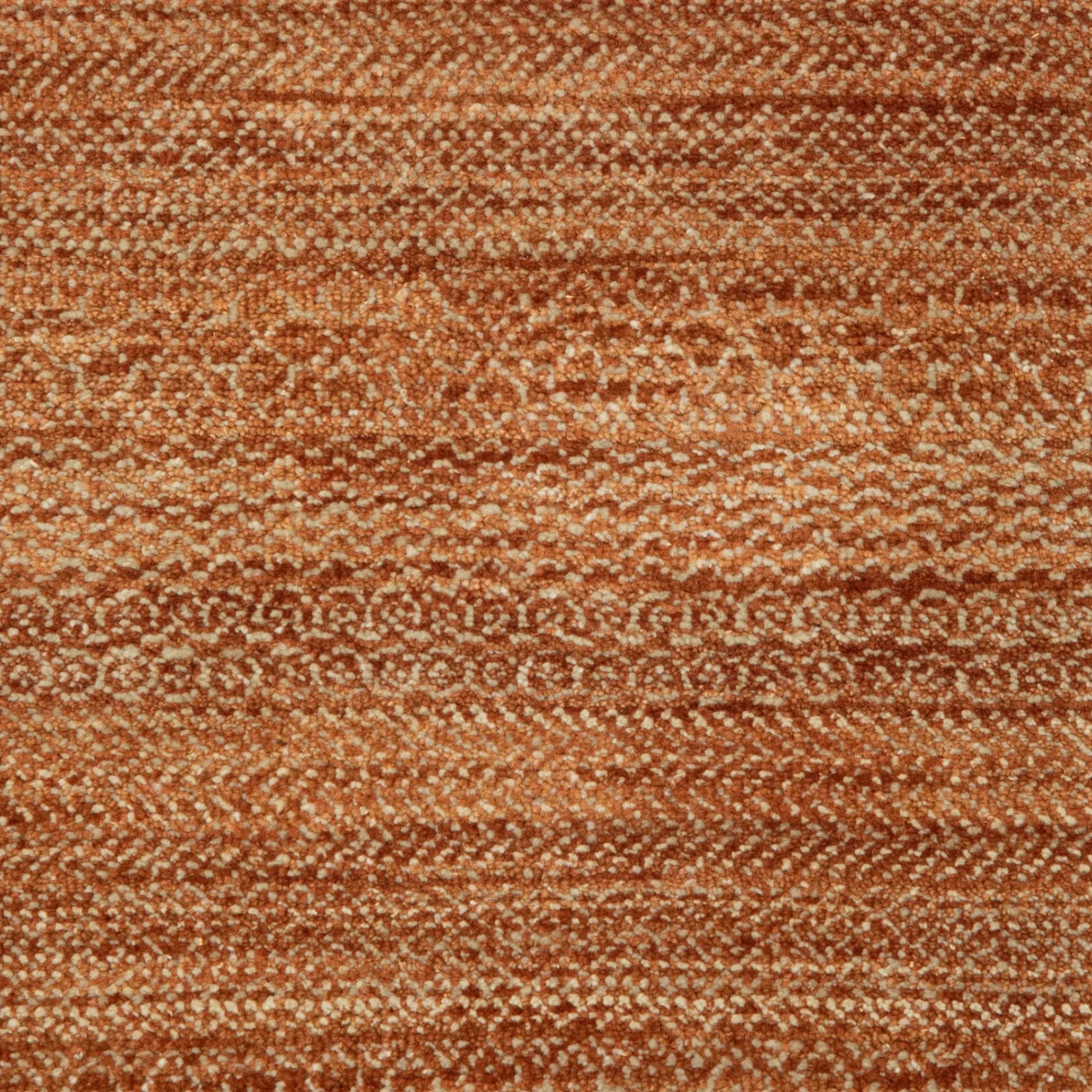 Braun Transitional Indo Savannah Teppich aus Wolle und Kunstseide - 5'7' x 8'4''