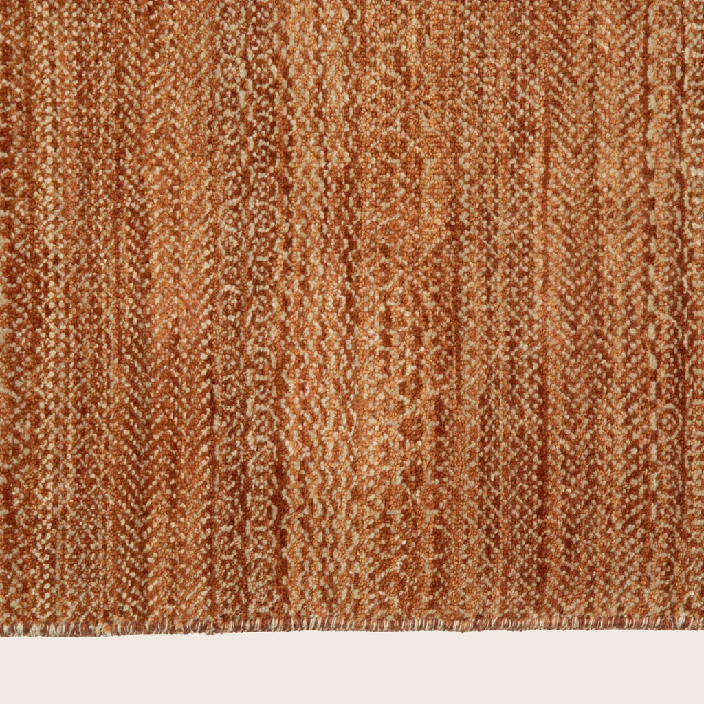 Braun Transitional Indo Savannah Teppich aus Wolle und Kunstseide - 5'7' x 8'4''