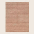 Rosa Übergangs Indo Savannah Teppich aus Wolle und Kunstseide - 8'1' x 10'3'