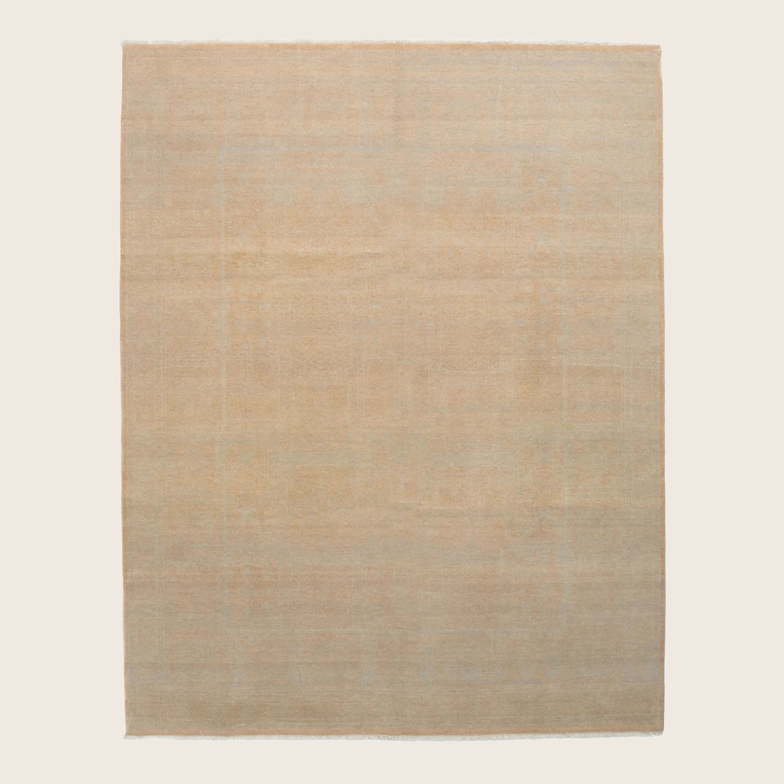 Natürliche Übergangs Indo Savannah Wolle Seidenmischung Teppich - 8'2' x 10'3'