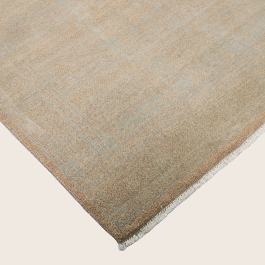 Natürliche Übergangs Indo Savannah Wolle Seidenmischung Teppich - 8'2' x 10'3'
