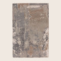 Natural Contemporary Indo Ikat Teppich aus Wolle und Kunstseide - 6'1' x 9'1'