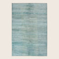 Blaue Übergangs Indo Savannah Wolle Seidenmischung Teppich - 6'1' x 9'1'