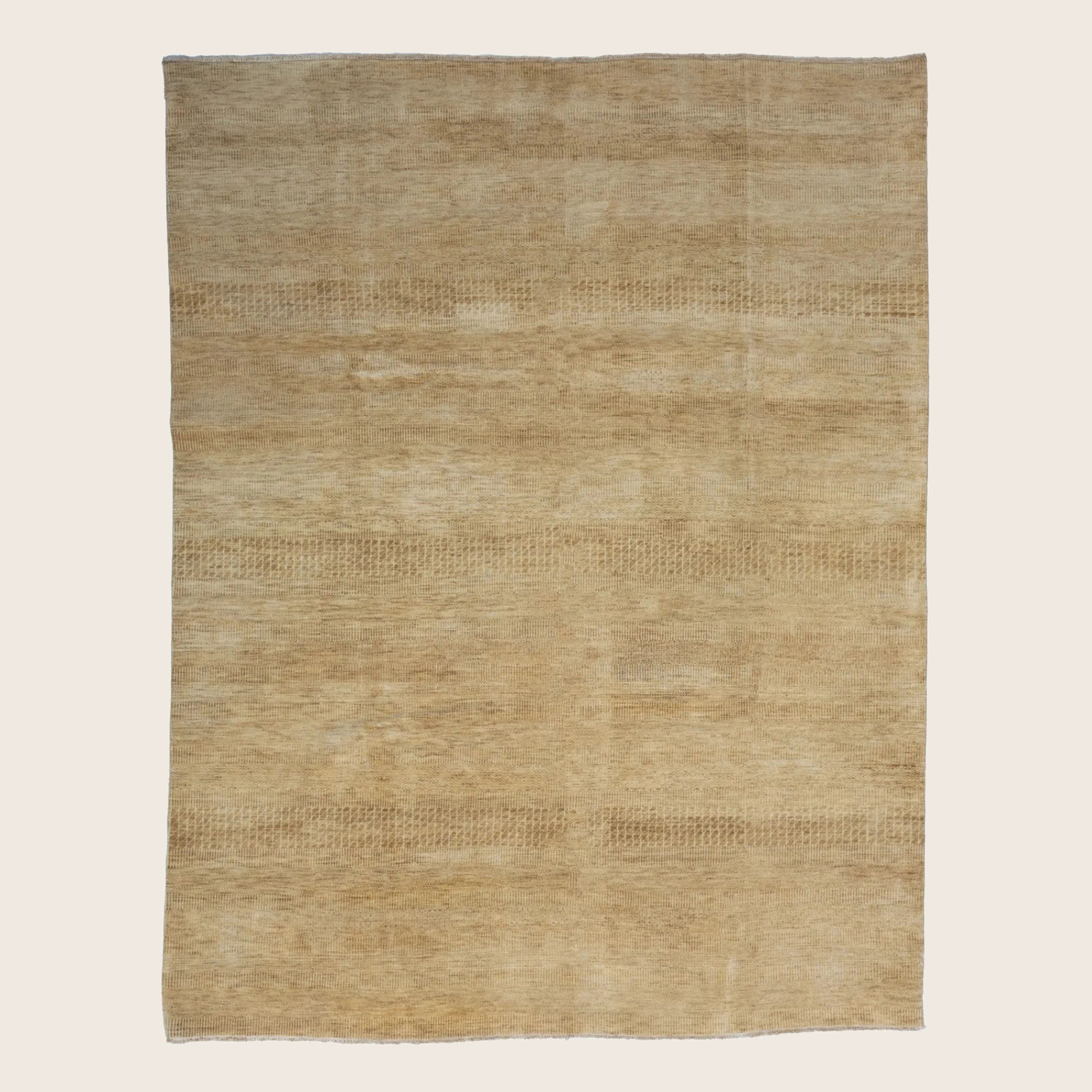 Camel Transitional Indo Savannah Teppich aus Wolle und Kunstseide - 8' x 10'1'