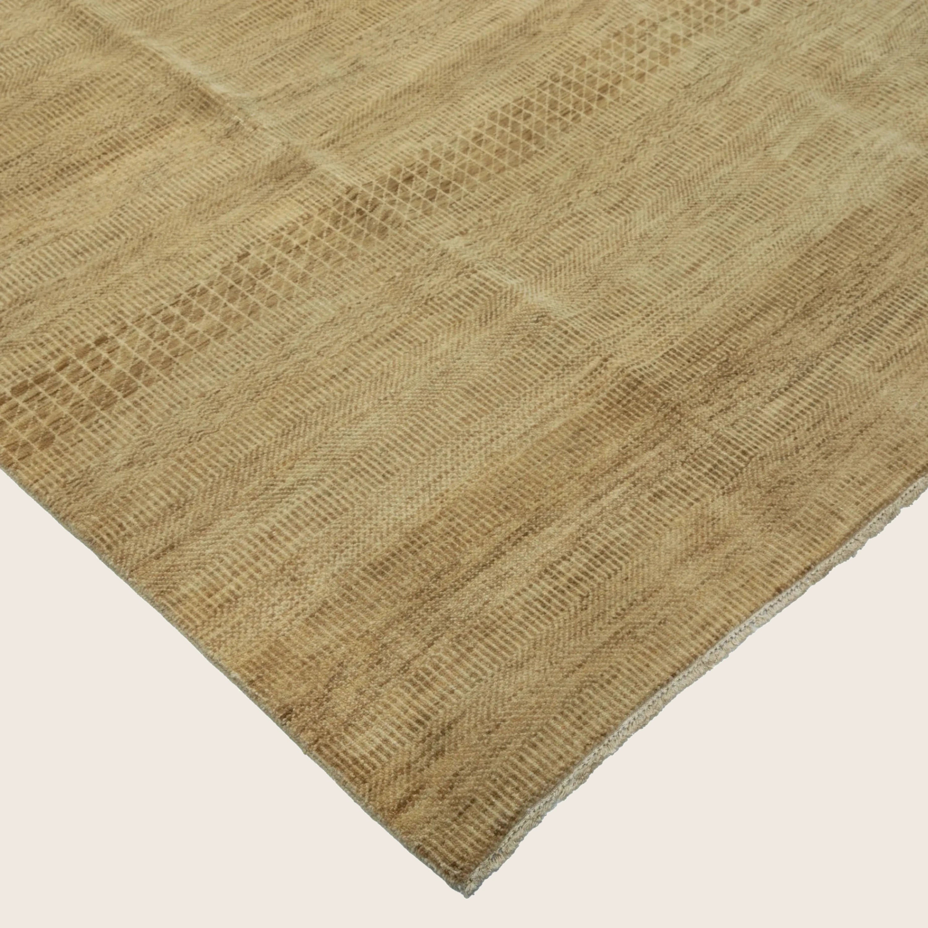 Camel Transitional Indo Savannah Teppich aus Wolle und Kunstseide - 8' x 10'1'
