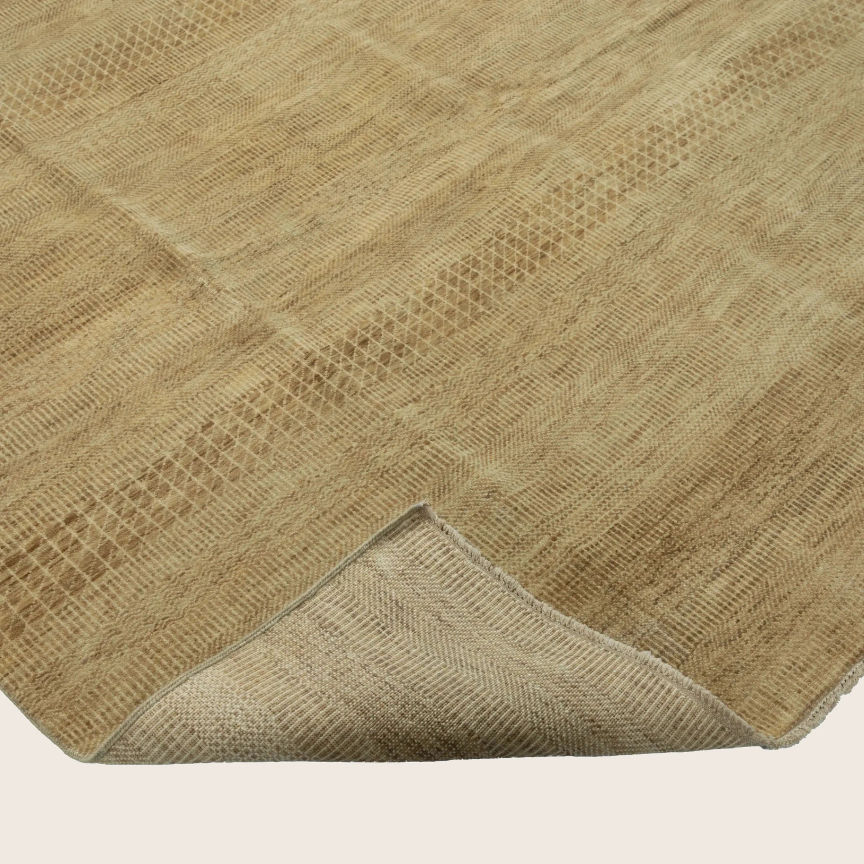 Camel Transitional Indo Savannah Teppich aus Wolle und Kunstseide - 8' x 10'1'