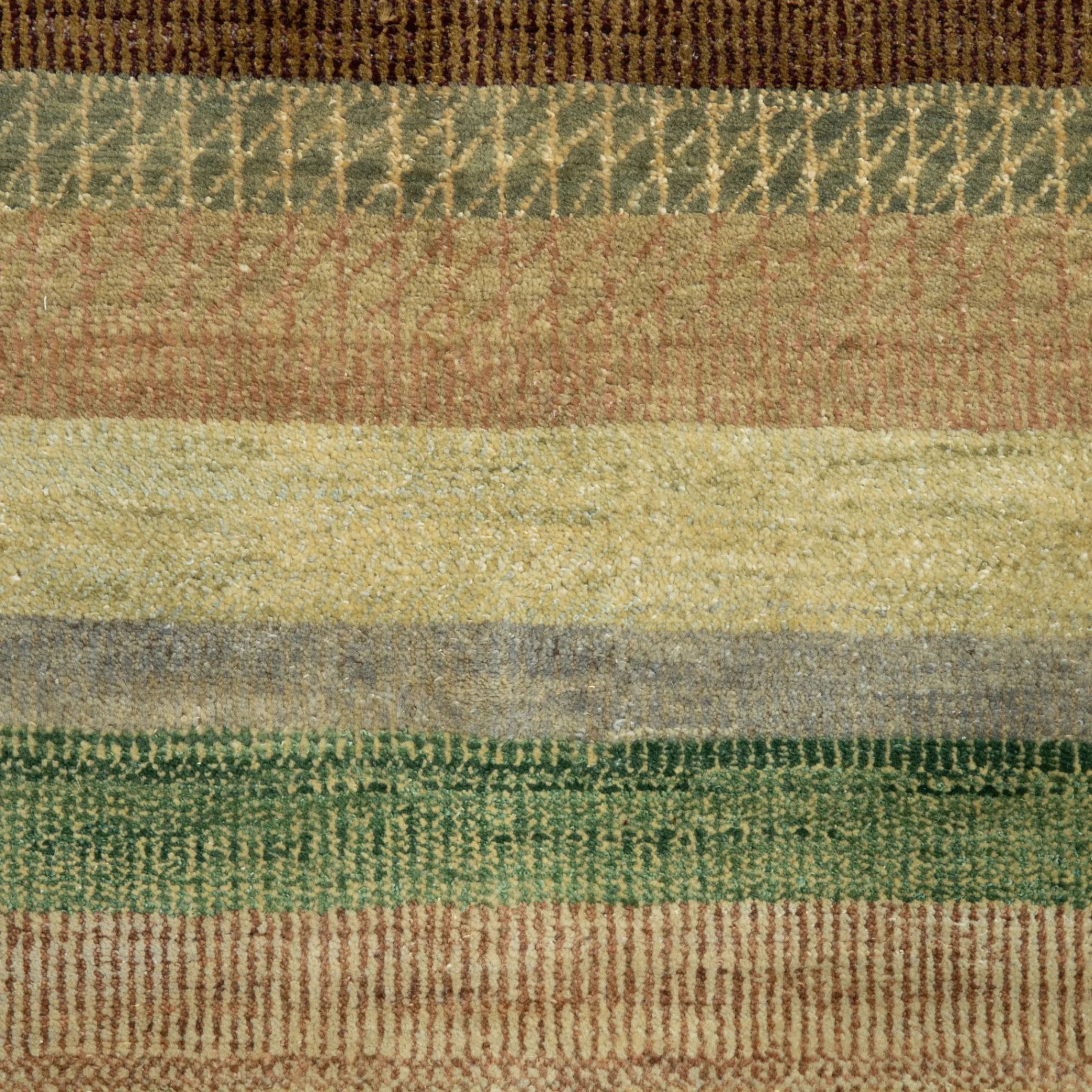 Mulitcolored Übergangs Indo Savannah Wolle Kunst Seidenblende Teppich - 10 'x 23'