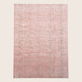Rosa Texturierter Indo Ikat Wool Teppich - 8'1 x 12'3'