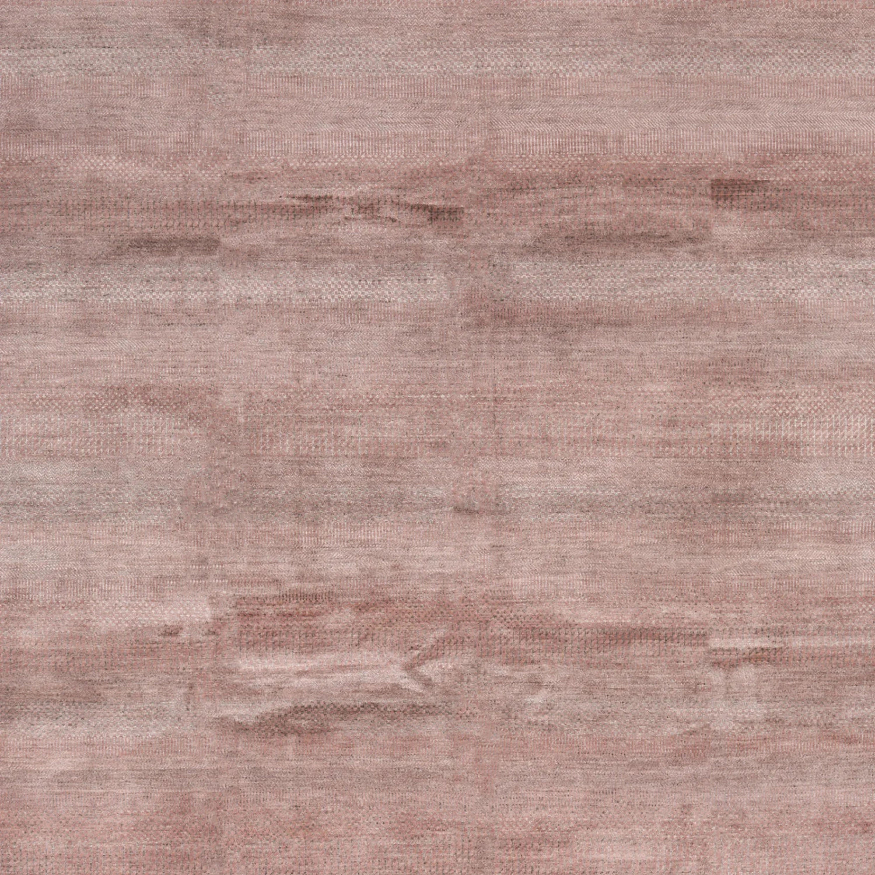 Hellrosa Übergangs Indo Savannah Wolle Seidenmischung Teppich - 8'1' x 10'3'