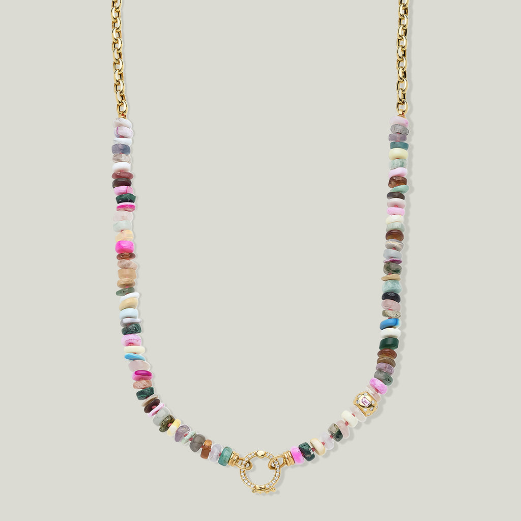 14K Gelbgold-Kügelchen-Verschlusskette