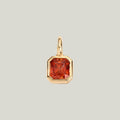 7. 93 ct. Asscher-Cut Sphalerite Gem Drop Pendant