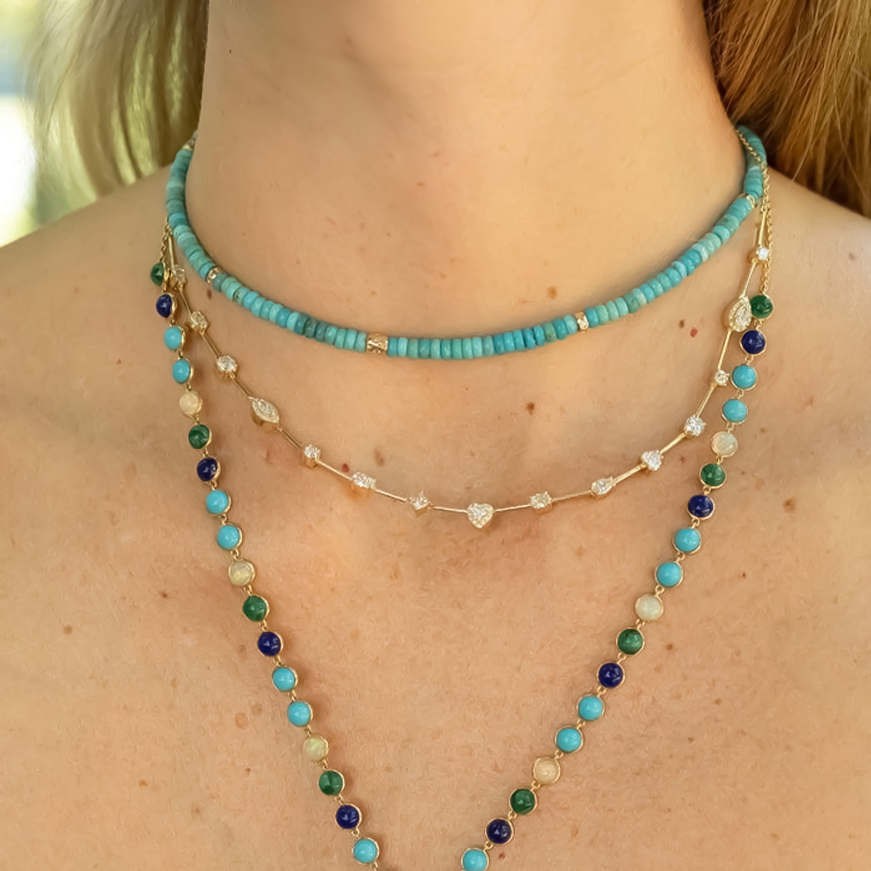 Celestial Trade Beads Halskette