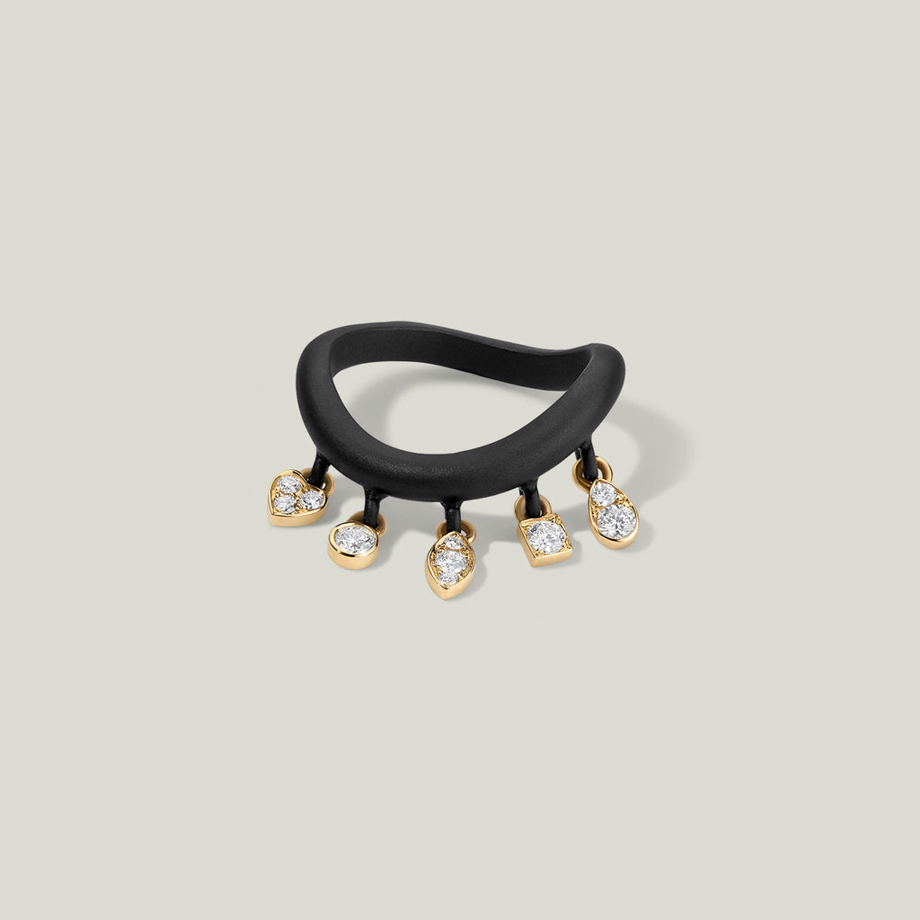 Im Schwarz Diamond Shaker Ring